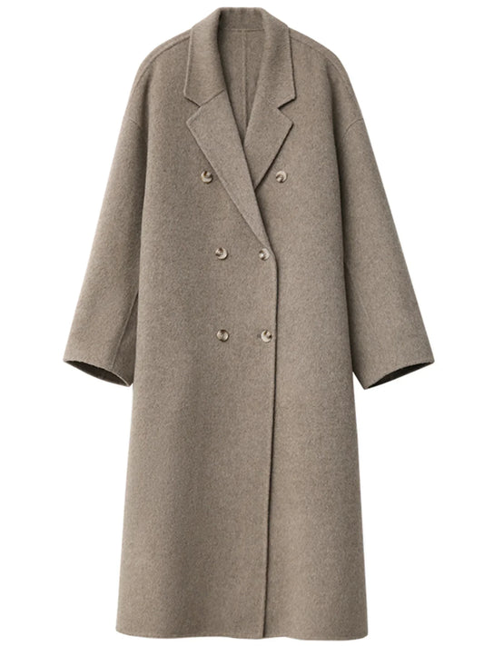 Lunara Winter™ Oversized Double-Breasted Wool Coat