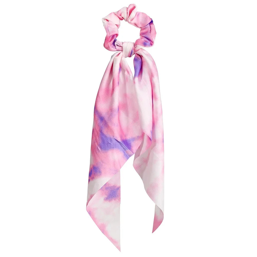 SatinÉclat™ Bow Satin Long Scrunchies