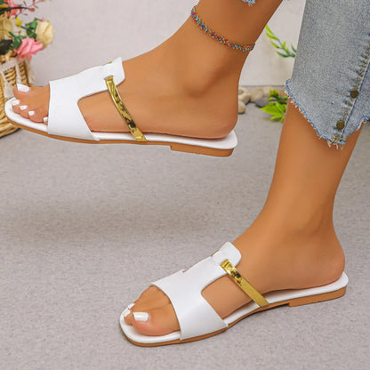 Solenne Shoes™ Open-Toed Flat Sandals