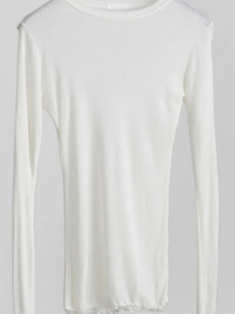 Lunara Winter™ Essential Slim Crew Neck Long Sleeve Top