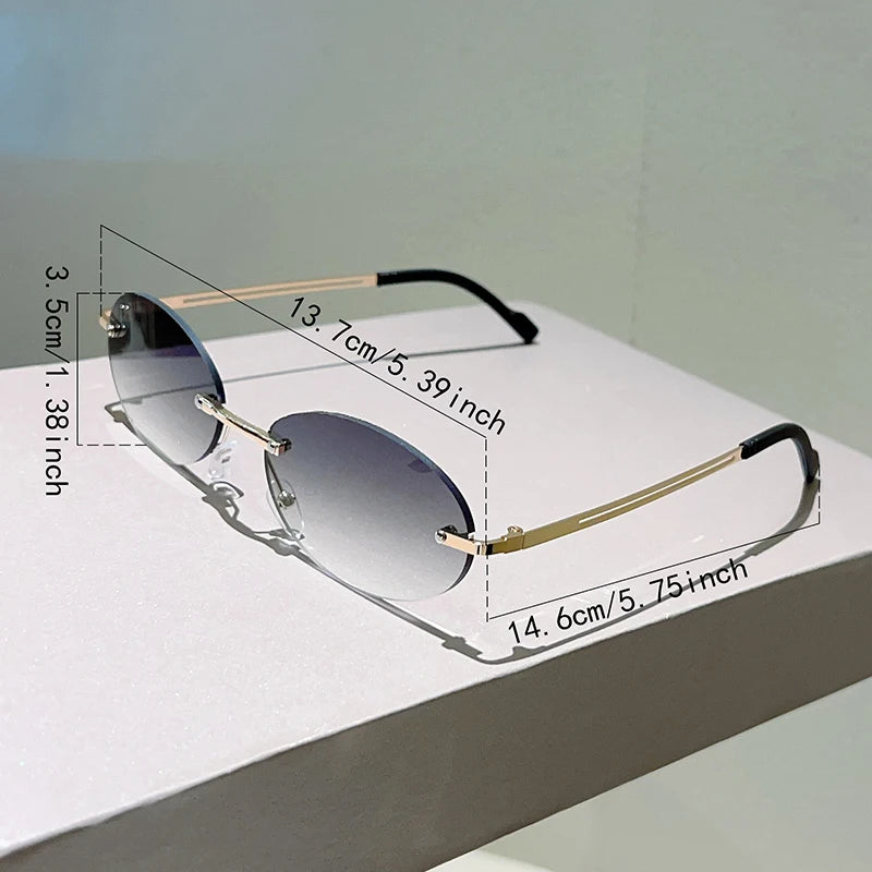 Velisse Sunglasses™ Gafas de sol ovaladas sin montura