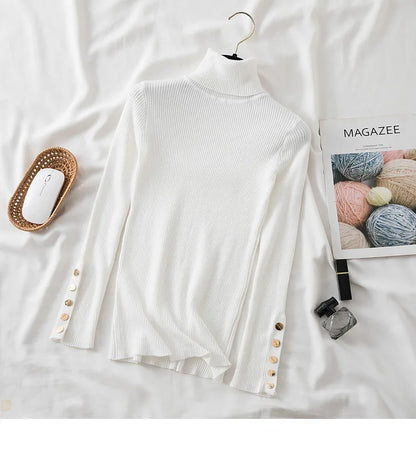 Pull à col roulé Lunara Winter™ avec détails de boutons