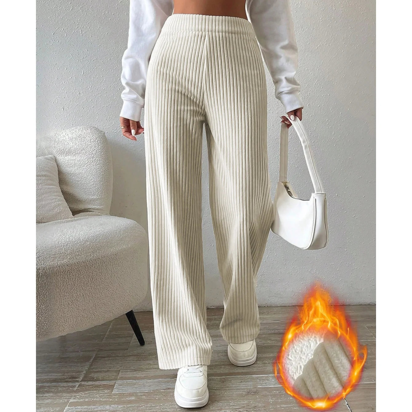 Lunara Winter™ Corduroy Wide Leg Pants