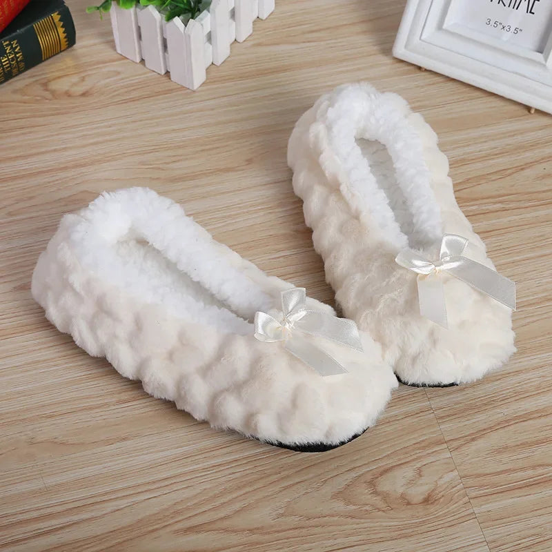 Lunara Winter™ Chinelos felpudos femininos para casa