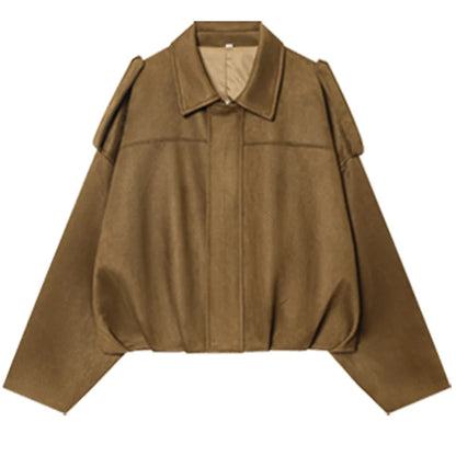 Lunara Winter™ Cropped Faux Suede Utility Jacket