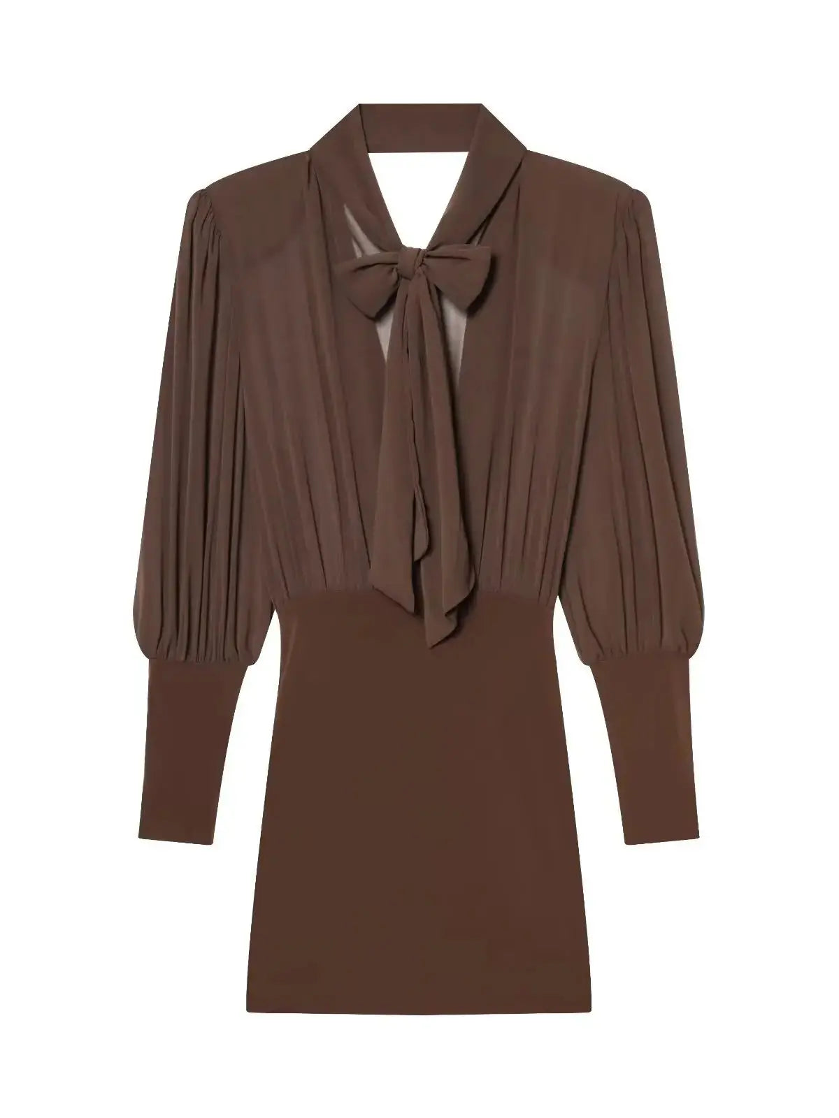 Amoura Dresses™ Stacked Collar Backless Dress