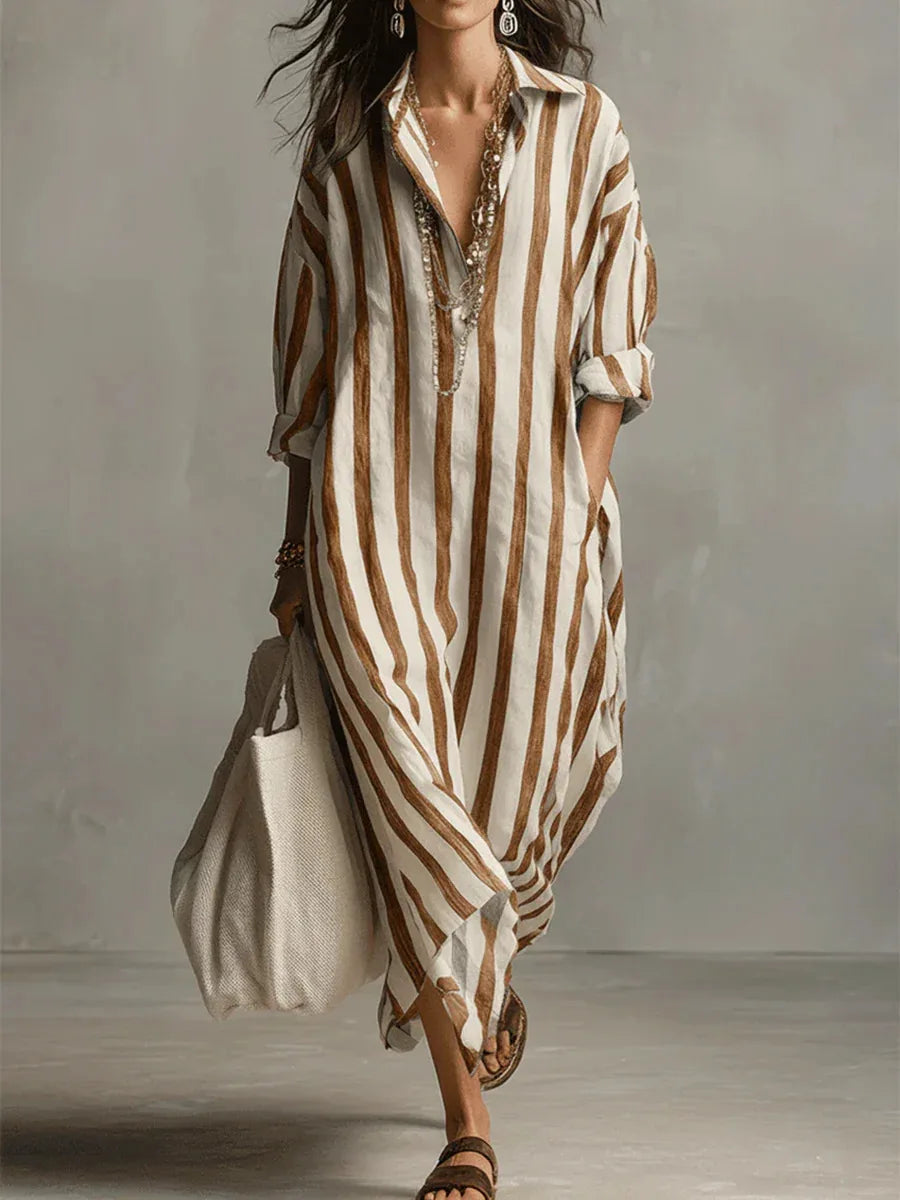 Amoura Dresses™ Maxi Shirt Dress