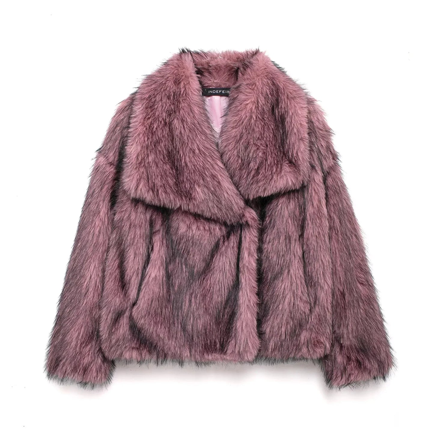 Lunara Winter™ Plüsch-Kunstfell-Schalkragenjacke