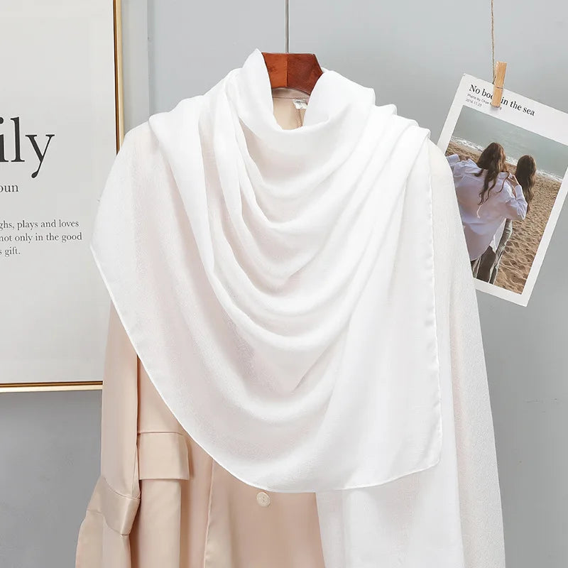 SatinÉclat™ Plain Solid Scarf for Women