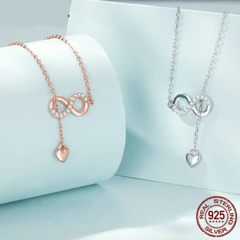Elara Jewelry™ Eternal Love Infinity Necklace