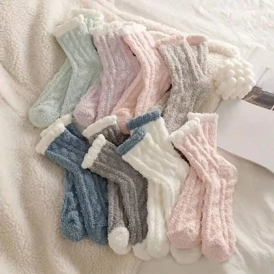 Lunara Winter™ 6 Pairs of Fuzzy Socks