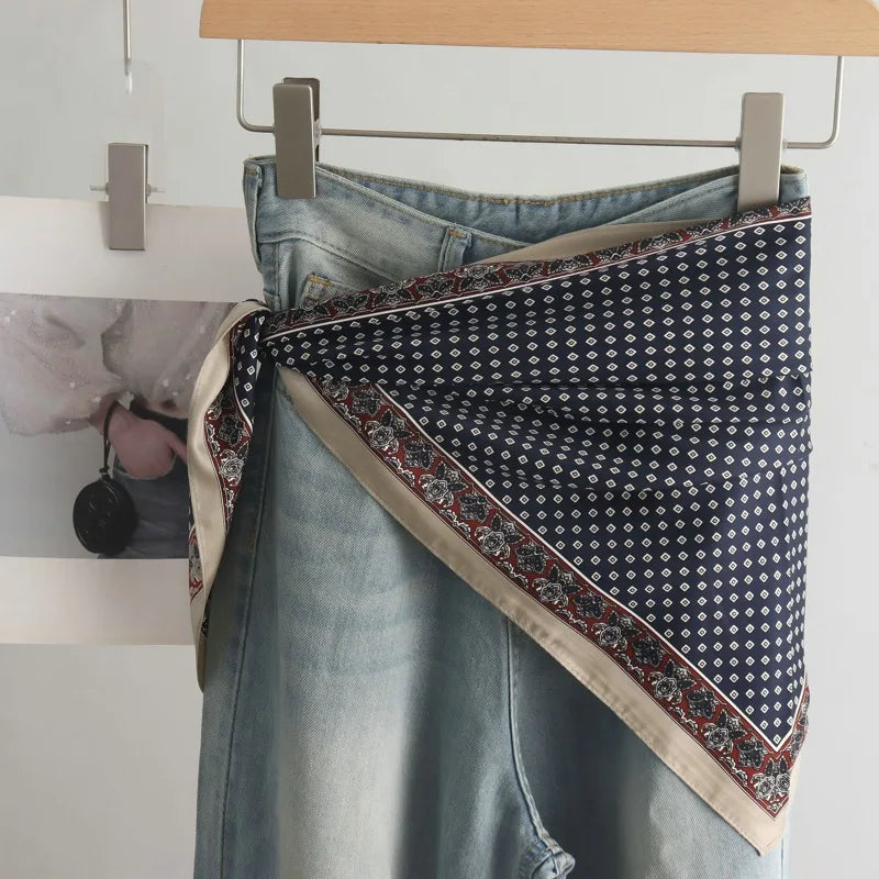SatinÉclat™ Triangular Satin Scarf Belt