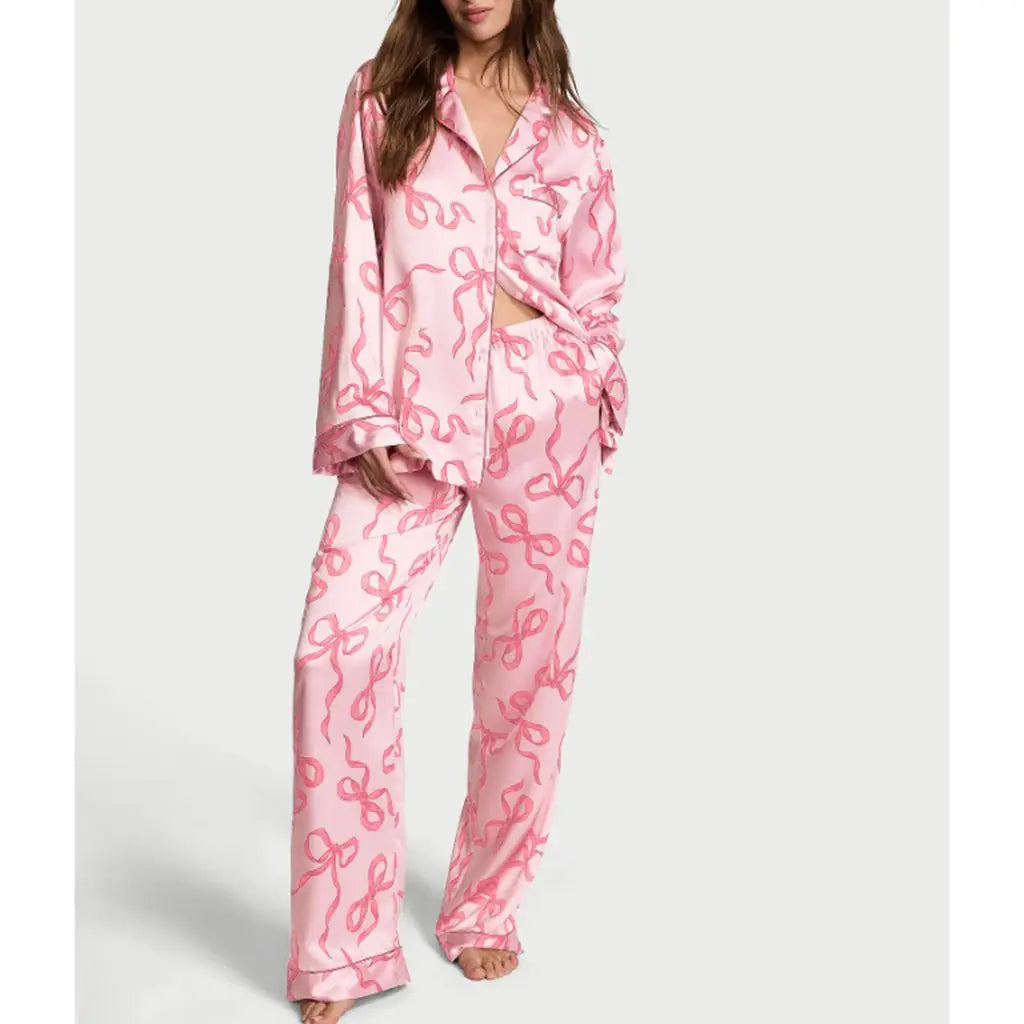 Satin Éclat™ 2Pcs Satin Pajamas Loungewear