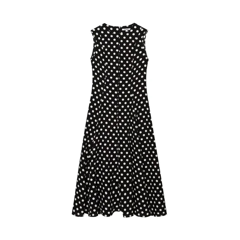 Amoura Dresses™ Elegant Polka Dot Print Dress