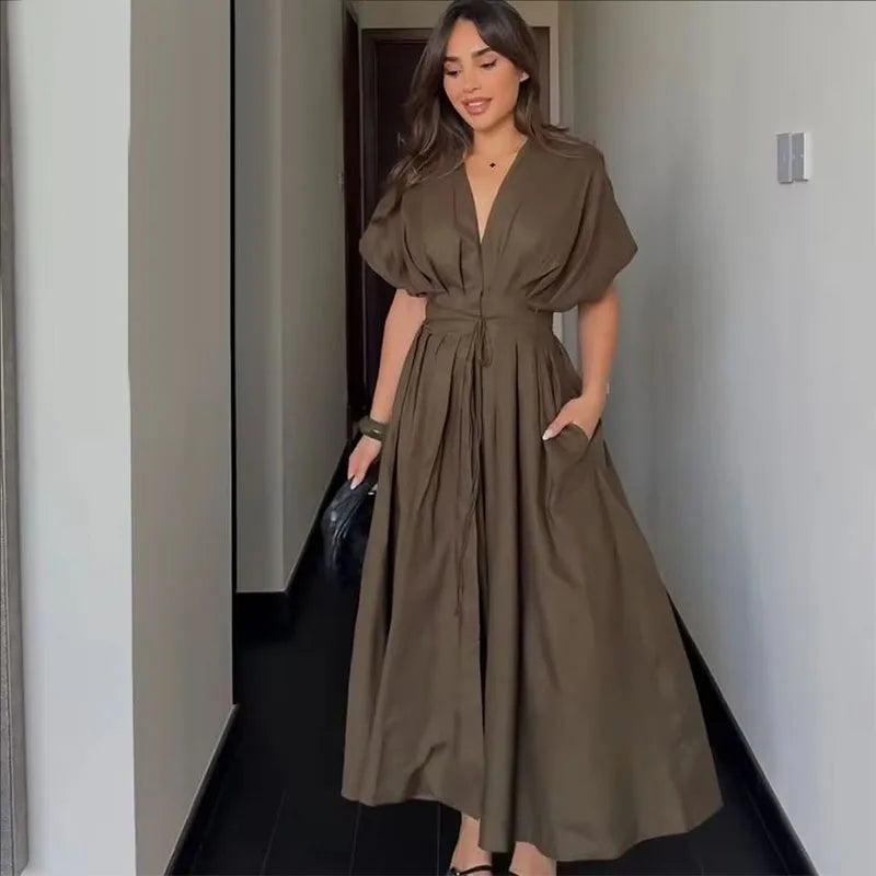 Amoura Dresses™ Long Dress Lady Bow Lace-Up
