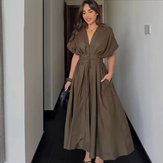 Amoura Dresses™ Long Dress Lady Bow Lace-Up