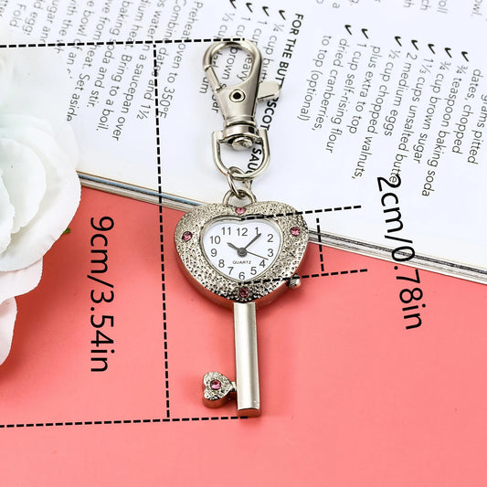 Velya Watches™ Heart Shaped Watch Keychain