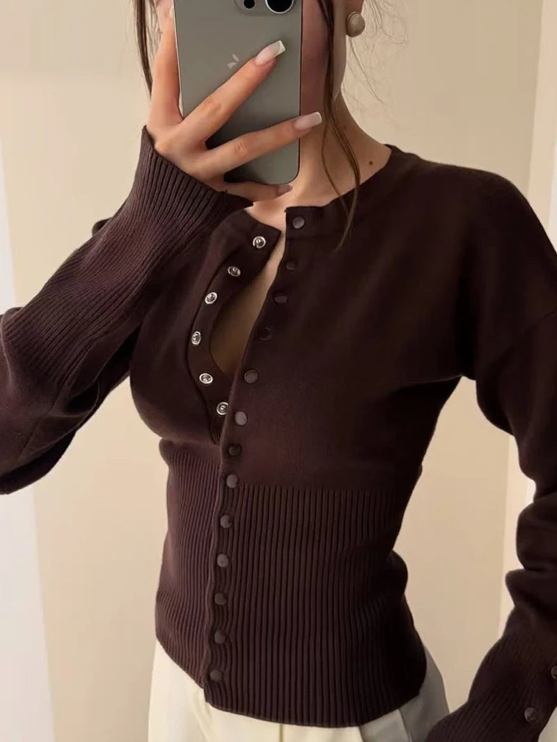 Pull décontracté à simple boutonnage Lunara Winter™