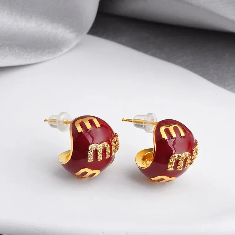 Elara Jewelry™ Candy Dome Glitter Stud Earrings