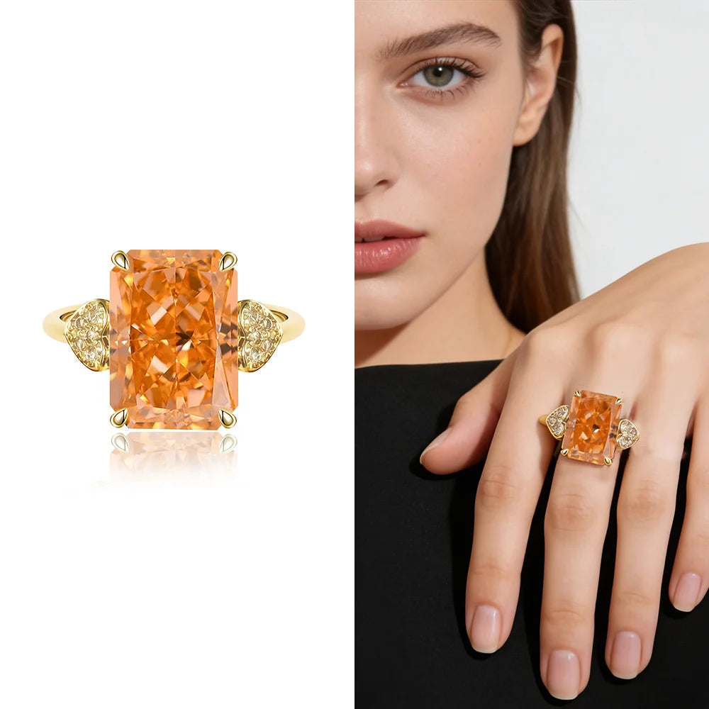 Elara Jewelry™ Aurora Prism Statement Ring