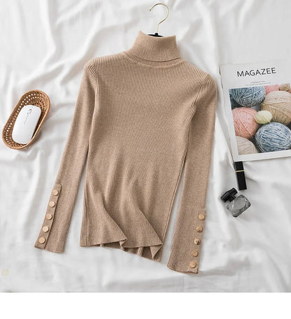 Pull à col roulé Lunara Winter™ avec détails de boutons