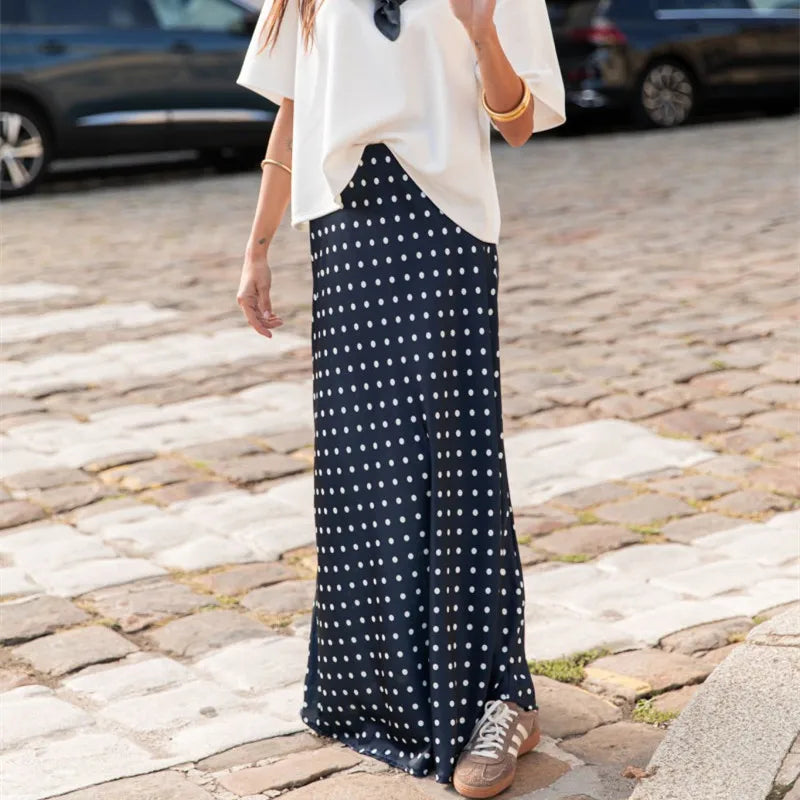 Satin Éclat™ Women’s Polka Maxi Skirt