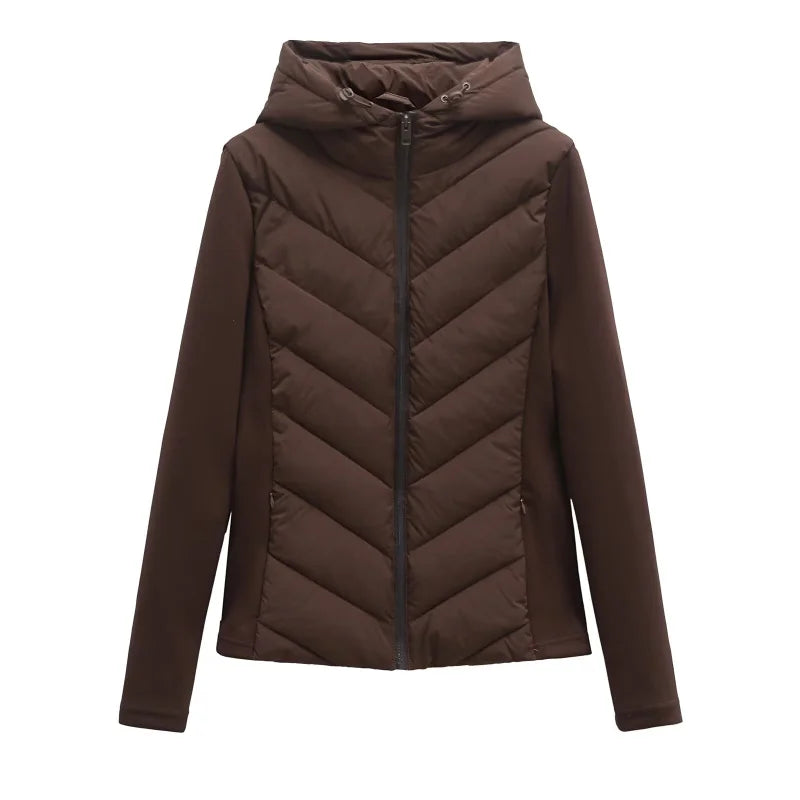 Piumino corto con cappuccio Chevron Lunara Winter™