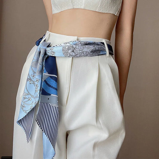 SatinÉclat™ Long Silk Scarf Belt
