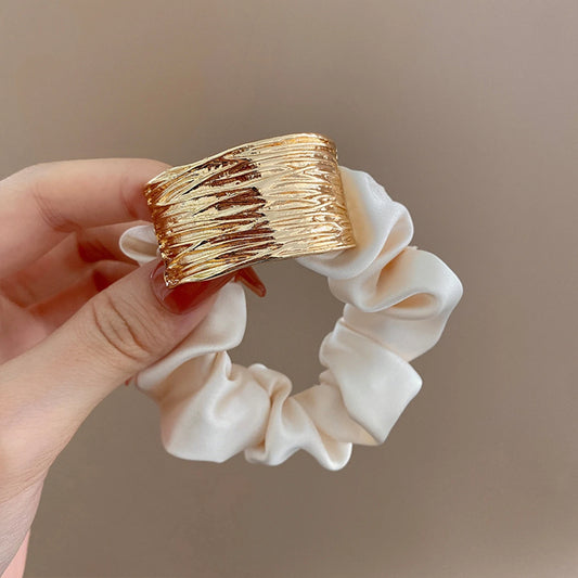 Satin Éclat™ Metal Design Hair Ties