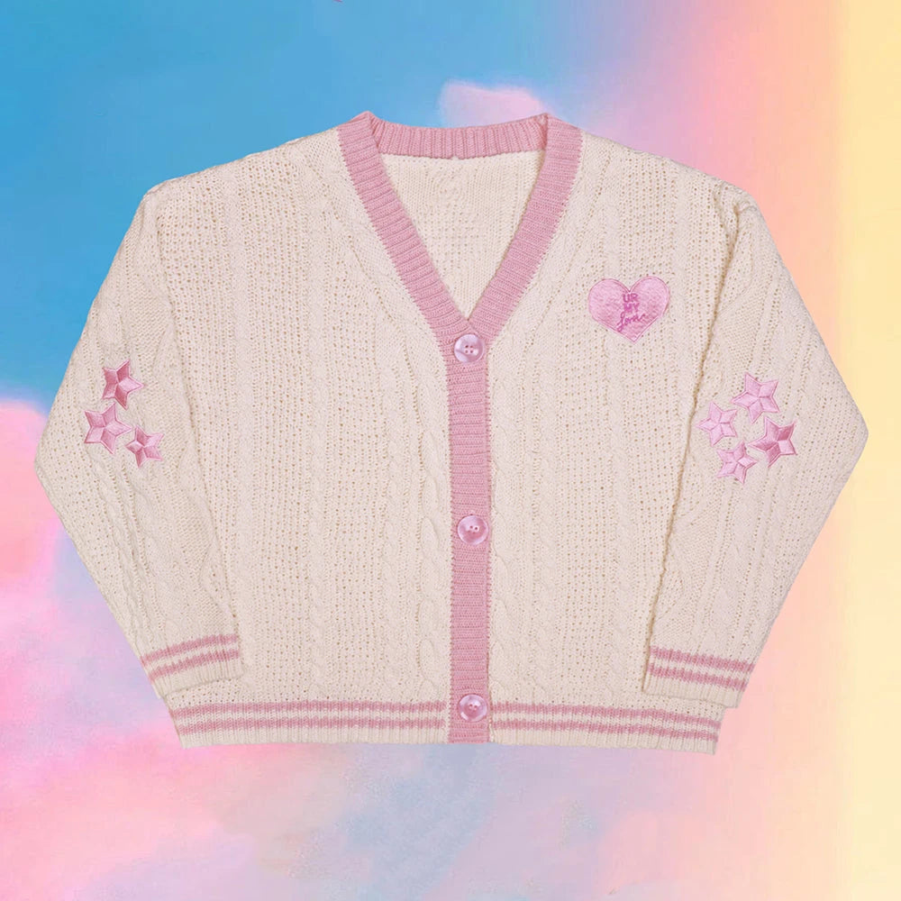 Lunara Winter™ Embroidered Button Cardigan