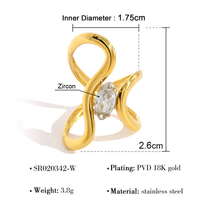 Elara Jewelry™ Floral Gemstone Wrap Ring