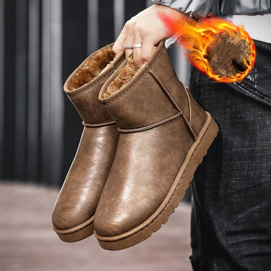 Lunara Winter™ Premium Leather Fleece Snow Boots