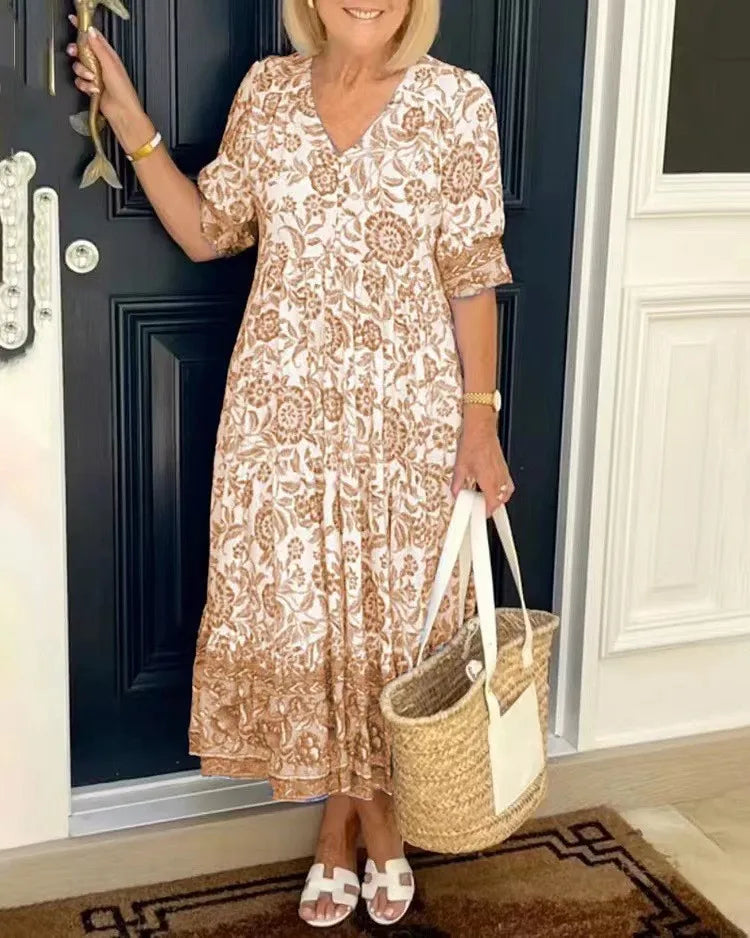 Amoura Dresses™ Floral Print Maxi Dress