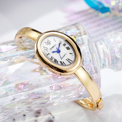 Velya Watches™ Oval Face Bangle Bracelet Watch