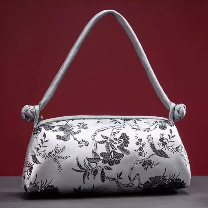 Bolsa feminina bordada em seda ÉlanBag™