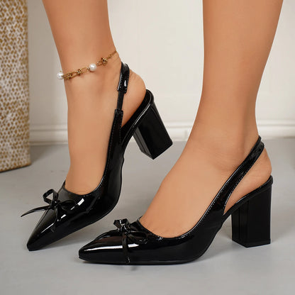 Solenne Shoes™ Midi-Absätze mit süßer Schleife