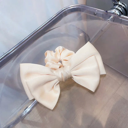 SatinÉclat™ Bow Hair Scrunchie