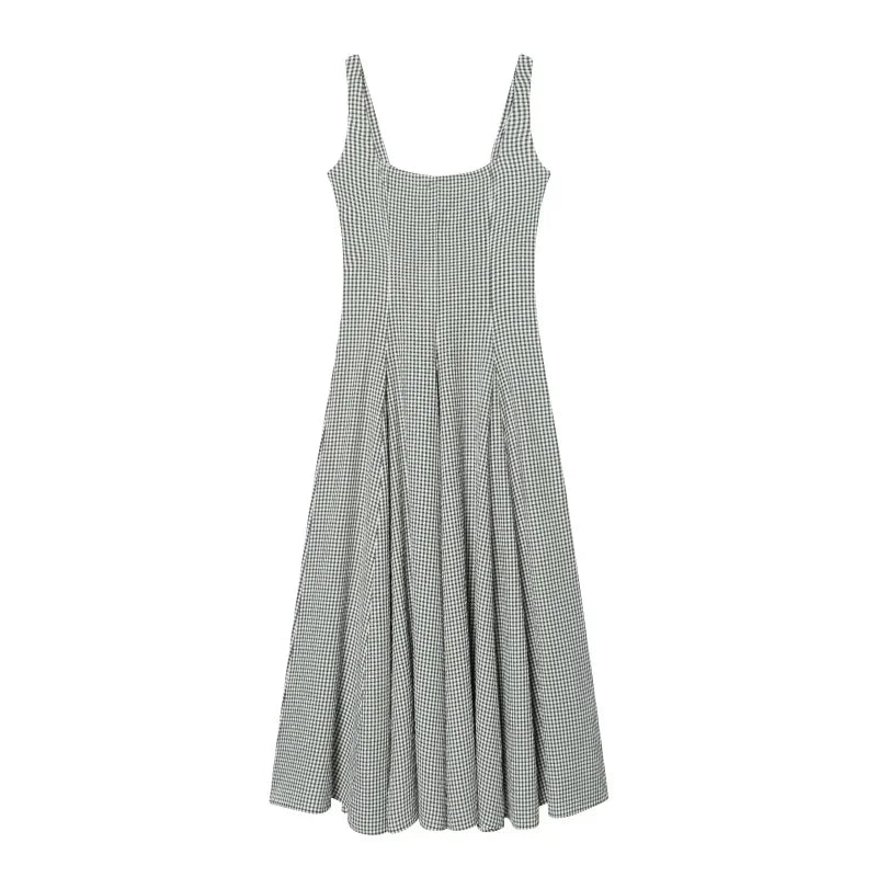 Amoura Dresses™ Square Collar Midi Dress
