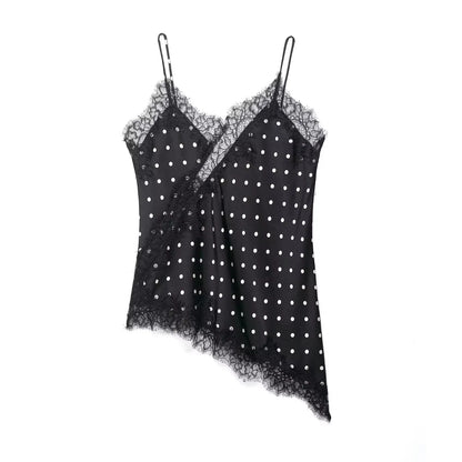 Satin Éclat™ Women’s Polka Dot Lace Top