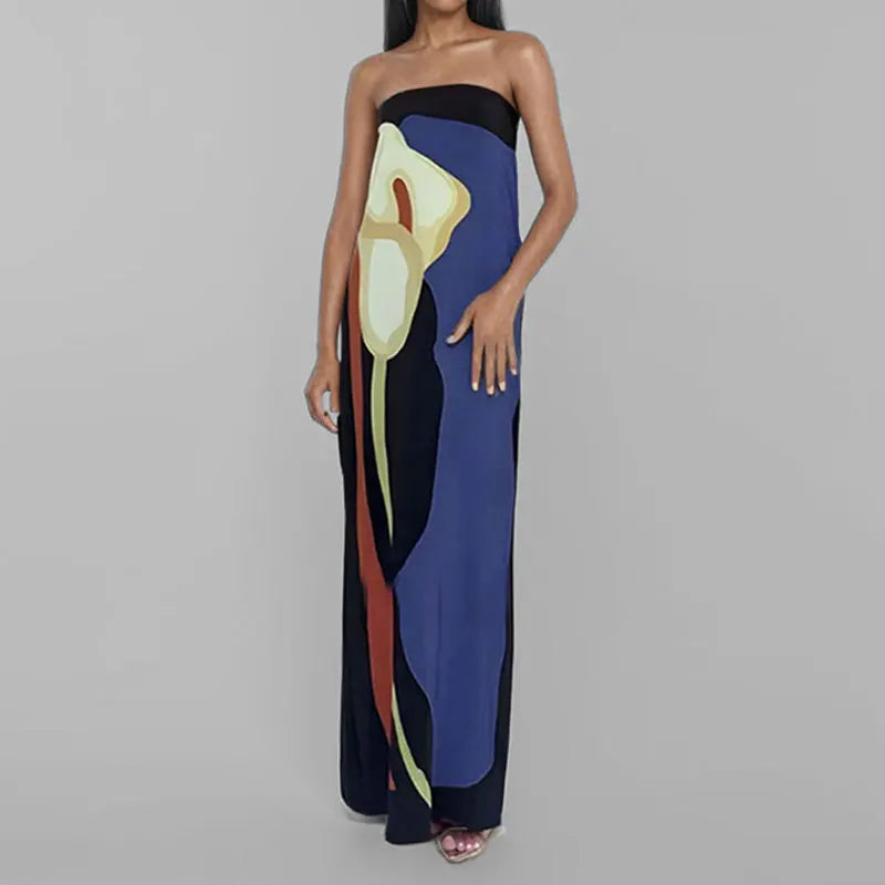 Amoura Dresses™ Flower Printed Long Dress