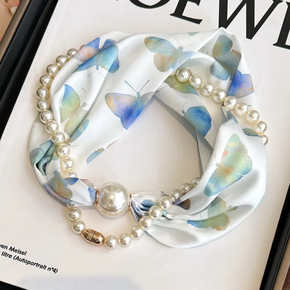 SatinÉclat™ Silk Thin Pearl Necklace