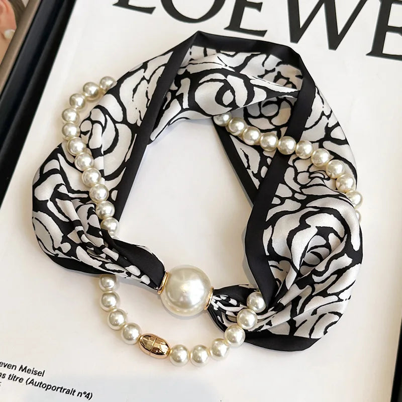 SatinÉclat™ Silk Thin Pearl Necklace