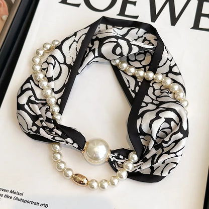SatinÉclat™ Silk Thin Pearl Necklace
