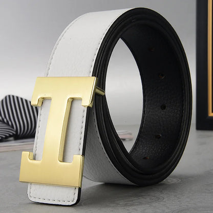 ÉlanBag™ Leather Buckle Metal Belt