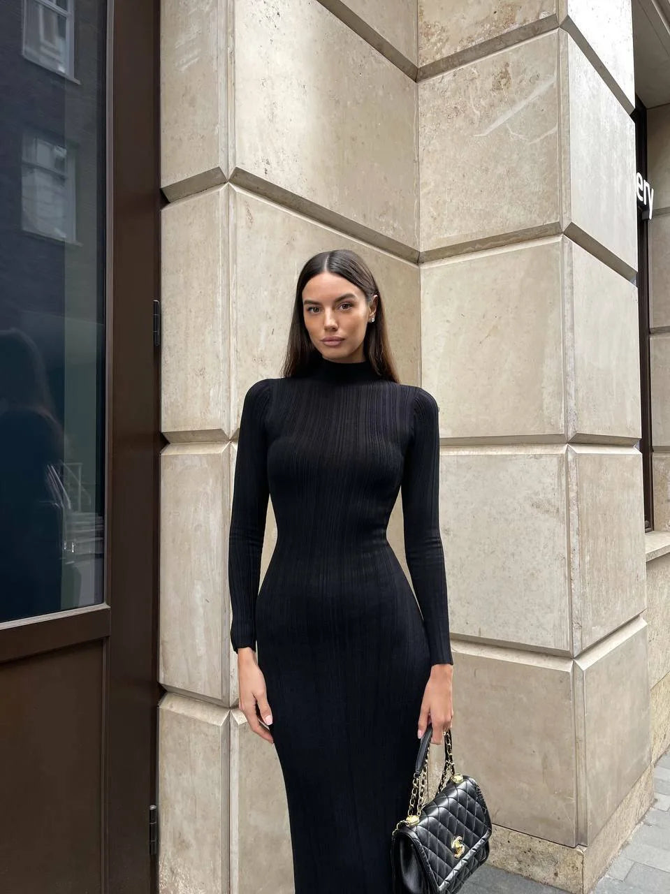 Amoura Dresses™ Long Sleeved Sweater Dress