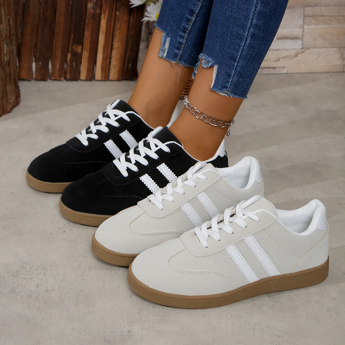 Solenne Shoes™ Trend Casual Flats Sneakers