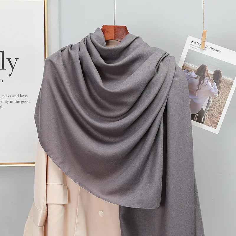 SatinÉclat™ Plain Solid Scarf for Women
