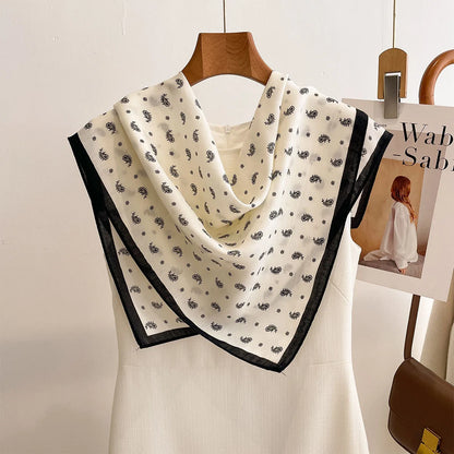 Satin Éclat™ Retro Square Scarf for Women