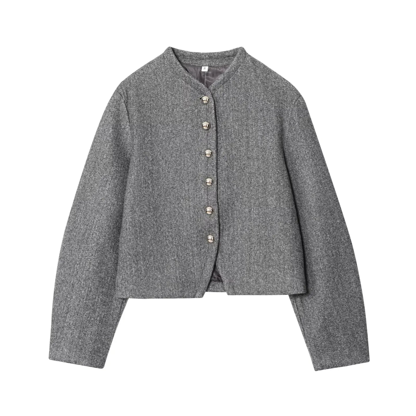 Casaco feminino chique minimalista com botões Lunara Winter™
