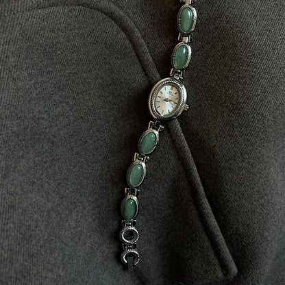 Velya Watches™ Damenuhr mit Steinarmband